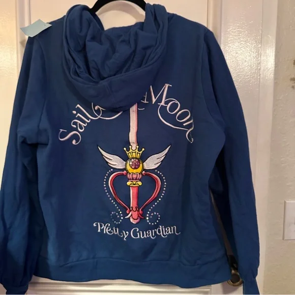 Sailor Moon Women's Navy Hoodie - Picture 3 of 7